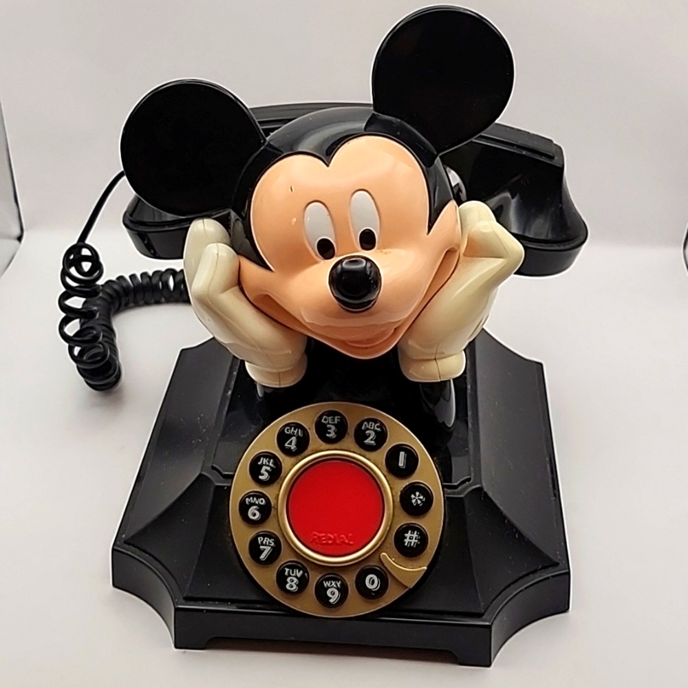 Vintage Telemania Mickey Mouse Desktop Phone